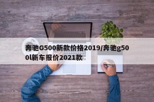 奔驰G500新款价格2019/奔驰g500l新车报价2021款